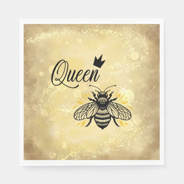 Serviette En Papier Bee-utify Your Celebration : Queen Bee (Devant)