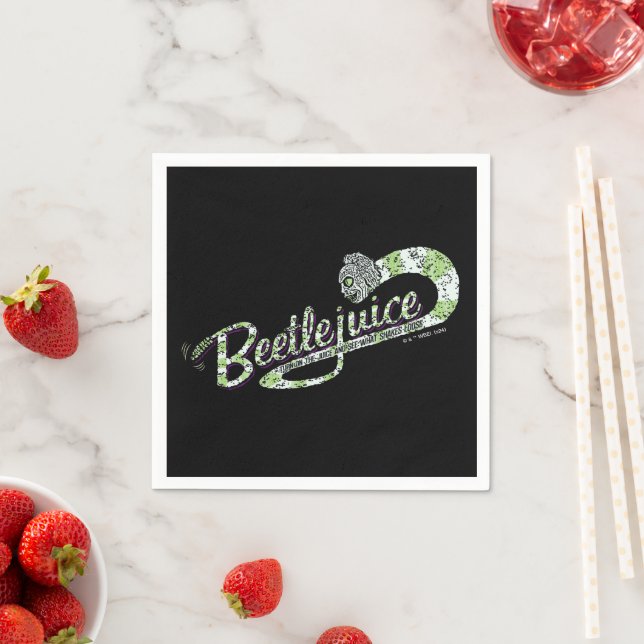 Serviette En Papier Beetlejus | Allumer le jus (En situation)