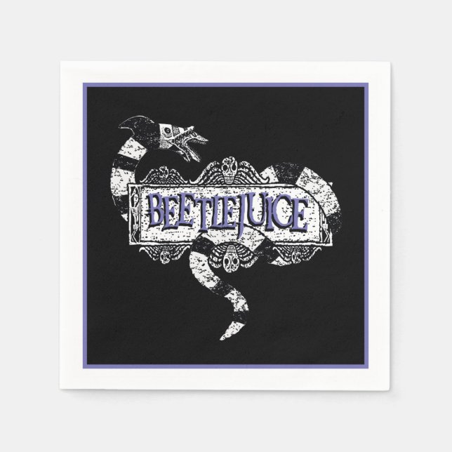 Serviette En Papier Beetlejus | Vapeur de sable enroulé sur le logo Be (Devant)