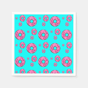 Serviette En Papier beignets de crème rose