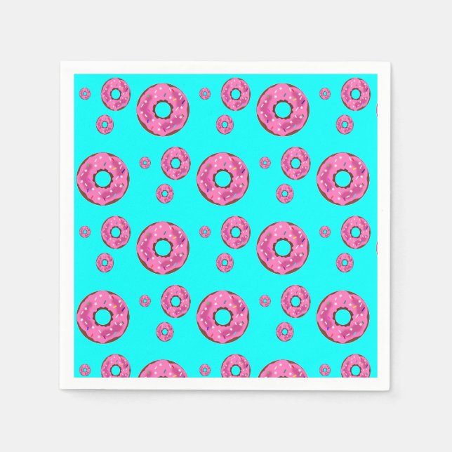 Serviette En Papier beignets de crème rose (Devant)