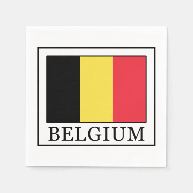 Serviette En Papier Belgique (Devant)