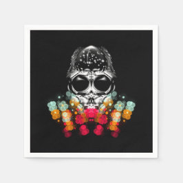 Serviette En Papier Belle araignée automnale avec Casquette Dewdrop