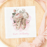 Belle Ballerina Dancer Aquarelle rose