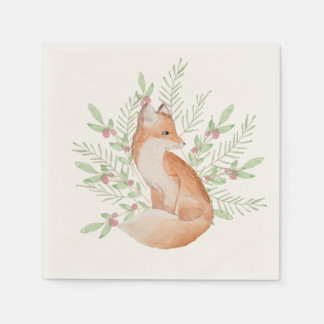 Serviette En Papier Belle conception de papier de papier fox