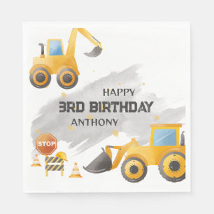 Serviette En Papier Belle construction pour enfants Anniversaire