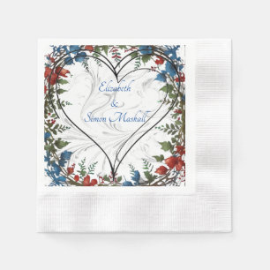 Serviette En Papier Belle, élégante et fantaisie décoration mariage à