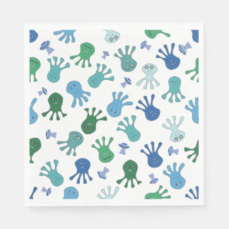 Serviette En Papier Belle fête d'anniversaire Aliens