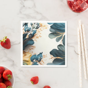 Serviette En Papier Belle fleur aquarelle