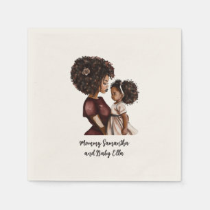 Serviette En Papier Belle mère et fille noire (26)