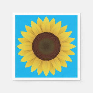 Serviette En Papier Belle tournesol d'été