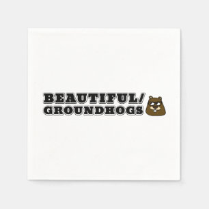 Serviette En Papier Belles/marmottes
