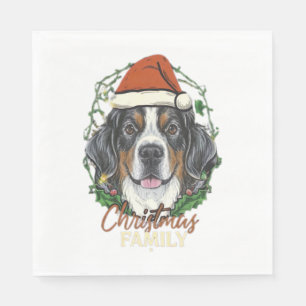 Serviette En Papier Berese Mountain Dog Lights Christmas Matching Fam
