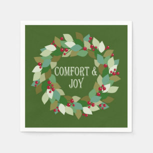 Serviette En Papier Berries Wreath Holiday Confort & Joie