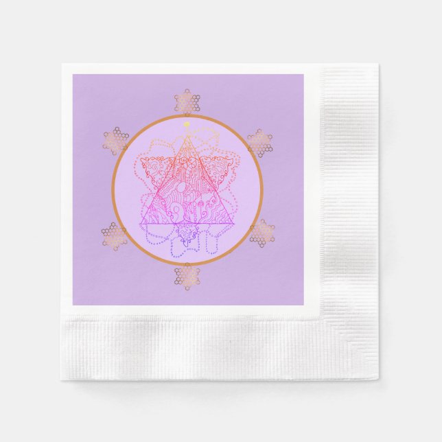 Serviette En Papier Berry Passover Magen David Star Paper (Devant)