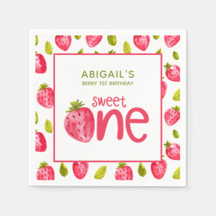 Serviette En Papier Berry Premier anniversaire