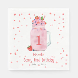 Serviette En Papier Berry Premier anniversaire Smoothie