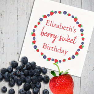 Serviette En Papier Berry Sweet Anniversaire