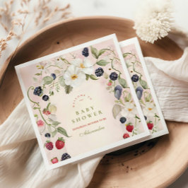 Serviette En Papier Berry Sweet Baby shower