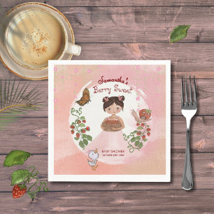 Serviette en papier 'Berry Sweet' pour fille et ca