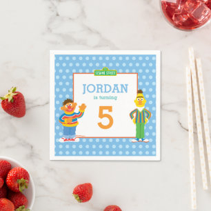 Serviette En Papier Bert et Ernie Anniversaire