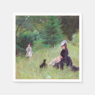 Serviette En Papier Berthe Morisot - Dans un parc