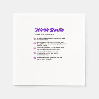 Serviette En Papier Bestie de travail Définition Virale classique