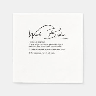 Serviette En Papier Bestie de travail Funny Coworker & collègue Classi