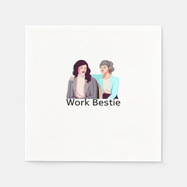 Serviette En Papier Bête de travail classique (Devant)