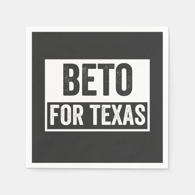 Serviette En Papier beto for Texas (Devant)