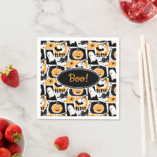 Serviette En Papier Beware of the cat!