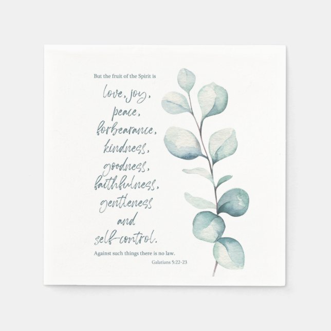 Serviette En Papier Bible verse Galates Carré (Devant)