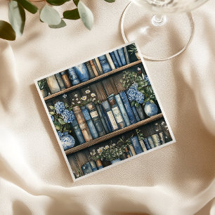 Serviette En Papier Bibliothèque Garçon Bleu Livre Baby Shower