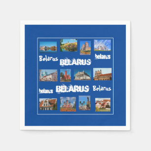 Serviette En Papier Biélorussie Minsk Grodno Brest Mir Mouchoirs en pa