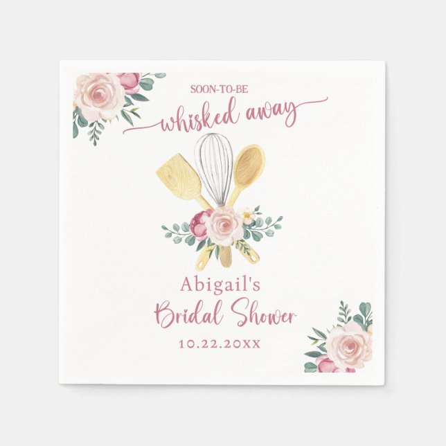 SERVIETTE EN PAPIER BIENTÔT MARIÉE : FÊTE DE FUTURE MARIÉE (Devant)