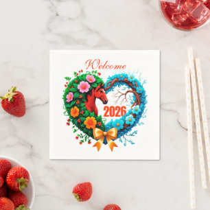 Serviette En Papier Bienvenue 2026