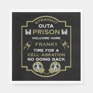 Serviette En Papier Bienvenue À La Maison De La Prison