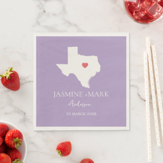 Serviette En Papier Bienvenue à Texas Wedding Party Custom