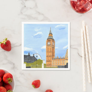 Serviette En Papier Big Ben Paper Napkin