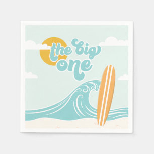 Serviette En Papier Big One Surf Beach 1er anniversaire