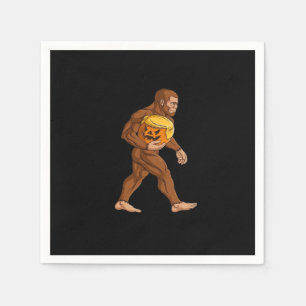 Serviette En Papier Bigfoot Halloween Trumpkin Citrouille classique