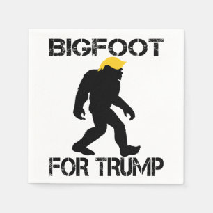 Serviette En Papier Bigfoot pour les élections de Trump 2024