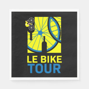 Serviette En Papier Bike Tour Art