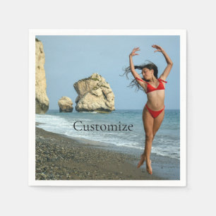 Serviette En Papier Bikini Model Dancing Thunder_Cove