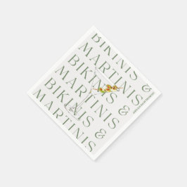 Serviette En Papier Bikinis et Martinis