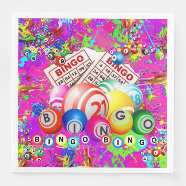 Serviette En Papier BINGO BINGO Designed By CBDOilPrincess  (Devant)
