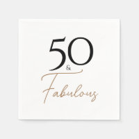 Black and Gold Elegant 50e anniversaire