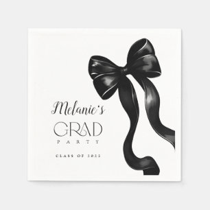 Serviette En Papier Black Bow Grad