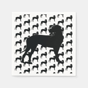 Serviette En Papier Black Dane, Big Dog