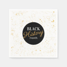 Black & Gold Specks Mois de l'histoire des Noirs